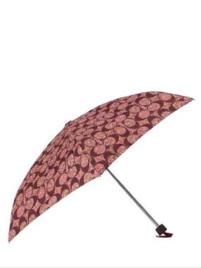 Coach Mini Umbrella In Signature Posey Cluster Print